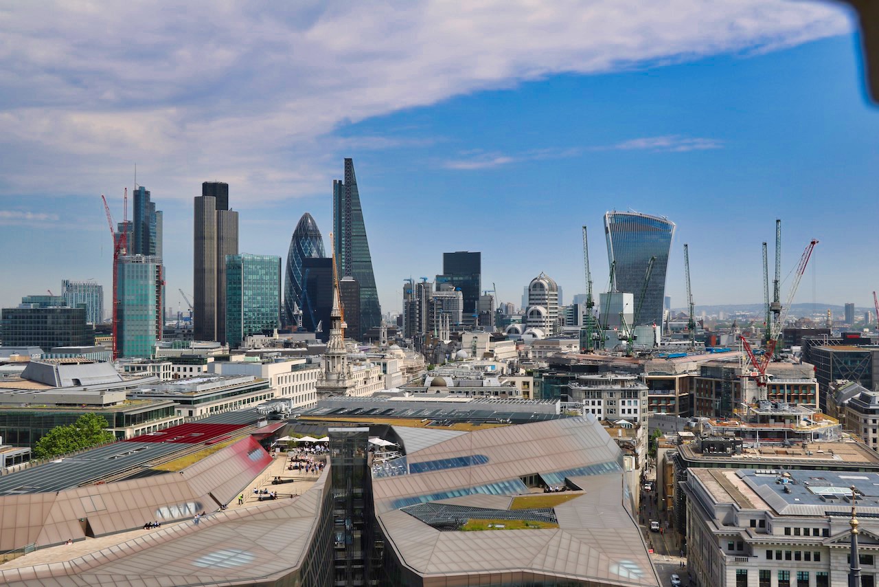 Nice view of the new London skyline